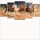 lConjunto Quadro Decorativo Mosaico Com Foto Personalizado Cavalos PVC Decoração para Sala de Jantar Quarto Casal