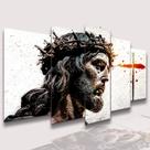 lConjunto Quadro Decorativo Mosaico Com Foto Personalizado Jesus Cristo PVC Decoração para Sala de Jantar Quarto Casal