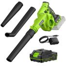 Leaf Blower PULITUO 20V sem fio com bateria e carregador 120MPH