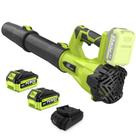 Leaf Blower SIX CRAFTSMEN 21V elétrico sem fio com 2 baterias
