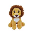 Leão de Pelúcia Safari 30cm Fizzy Toys Macio e Fofo com Olhos Bordados