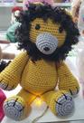 Leao em amigurumi ,feito a mão fio mercerizado