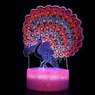 LED 3D Night Light Animal que muda de cor com acrílico e ABS