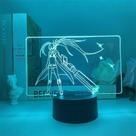 LED 3D Night Light Blacks Rocks Shooters com mudança de cor