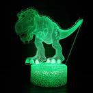 LED 3D Night Light Dinosaur colorido com controle remoto