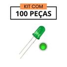 Led 5mm-vd-difuso 2.000-3.000mcd - Lp28mm - Kit 100 Peças