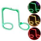 LED Armação Nota Musical Neon LED Verde 127V Decoração 801716
