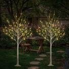 LED Birch Tree LIGHTSHARE 1,8 m 72 L branco quente, pacote com 2