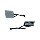 Led De Embutir Quadrado 40 X 40 Mm 4 Leds Luz Amarela (Quente) Acrilico Fosco Base Hs