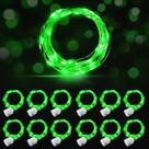 LED Fairy Lights AIKEI, pacote com 12, 2,1 m, impermeável, verde