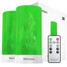 LED Flame Lights Hompavo atualizado com controle remoto e temporizador verde