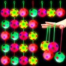 LED Flashing Spiky Sensory Stress Soccer Ball Wettarn 24 unidades LED Flashing Spiky Sensory Stress Soccer Ball Wettarn 24 unidades
