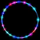LED Hoop Dance Exercise Light Up Hoop 90cm para crianças/adultos