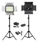 Led Iluminador Soleste W300ll 32005600k, fonte,bateria,carregador,tripeT