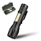 Led Lanterna Portátil Zoom Ajustável Recarregável Bateria Usb Integrada