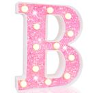 LED Marquee Letter Lights Pooqla Pink Letter B Decoration