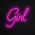 Led Neon em Acrílico - Girl 0,35 x 0,30cm