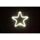 led neon estrela - BLANCO 27,5X26,8CM com fonte