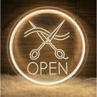 Led neon personalizado Open barbearia/salao Led neon personalizado Open barbearia/salao