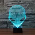 LED Night Light Aliens 3D que muda de cor para crianças com base LED Night Light Aliens 3D que muda de cor para crianças com base