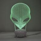 LED Night Light Aliens 3D que muda de cor para crianças com base LED Night Light Aliens 3D que muda de cor para crianças com base