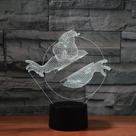 LED Night Light Ghostbusters 3D que muda de cor para crianças