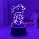 LED Night Light Jokers 3D que muda de cor para crianças com base