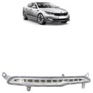 Led Parachoque Dianteiro Optima 2012 2013 2014 2015 2016 Drl Lente Lisa Acrílico Carcaça Cinza