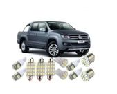 Led Pingo E Torpedo Vw Amarok Farolete Placa Teto Ré Kit