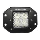 LED Pod Light Black Oak Flush Mount Flood Optics Pro 3.0