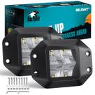 LED Pod Lights Nilight Flush Mount de 4,7 polegadas, 4 LED, 2 unidades