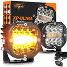 LED Pods Auxbeam XP-Ultra Serie de 3 pulgadas 96W Ámbar y Blanco