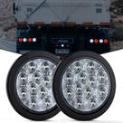 LED Reverse Back Up Light 4 White Round (2 unidades)