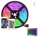 Led RGB Fita Dupla Face 5M USB Decoração Quarto Luz Brilho Ambiente