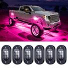 LED Rock Lights Honalia 6 pods RGB com controle Bluetooth LED Rock Lights Honalia 6 pods RGB com controle Bluetooth
