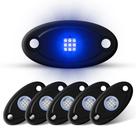 LED Rock Lights LY8 6Pods Blue Neon Underglow para carro