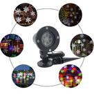 Led Snowflake Lamp Projetor Natalino Luz