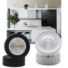 Led Spot Light Redondo Direcionável Teto Luz Alumínio 7W