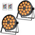 LED Stage Par Light HYWILL 180W 18LEDs RGBA Color Mixing x2