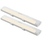 LED Stick On Lights Amazon Basics 65 lúmens, pacote com 2 unidades, branco