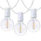 LED String Lights Couah 25 pés G40 Outdoor Patio White Wire