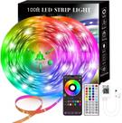 LED Strip Lights Lcutml 100 pés (2x 30 m) Sincronização RGB com música