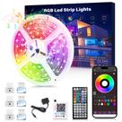 LED Strip Lights Ledagic Waterproof 10m com controle remoto e de aplicativos LED Strip Lights Ledagic Waterproof 10m com controle remoto e de aplicativos
