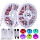 LED Strip Lights XYOP, operado por bateria, RGB, 4 m, 2 unidades