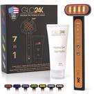LED Super Wand GLO24K 7 Color + Hydra Gel para rosto, pescoço e olhos