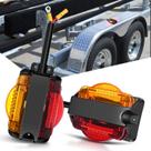LED Trailer Fender Lights Nilight 2 peças em âmbar frontal vermelho traseiro LED Trailer Fender Lights Nilight 2 peças em âmbar frontal vermelho traseiro