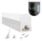 Led Tubular T5 60cm 10w C calha Acoplada Completa Luz Quente Luz BrancoQuente 127 220v