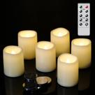 LED Votive Candles Romance Flameless Flickering, conjunto de 6
