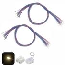 LED ZZHOB pré-conectado Micro 0402 SMD 50 unidades branco quente