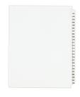 Legal Divisores Avery Standard Collated Sets Conjunto de 101 a 125 abas